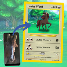 Load image into Gallery viewer, Deine handgezeichnete Poketier Sammelkarte